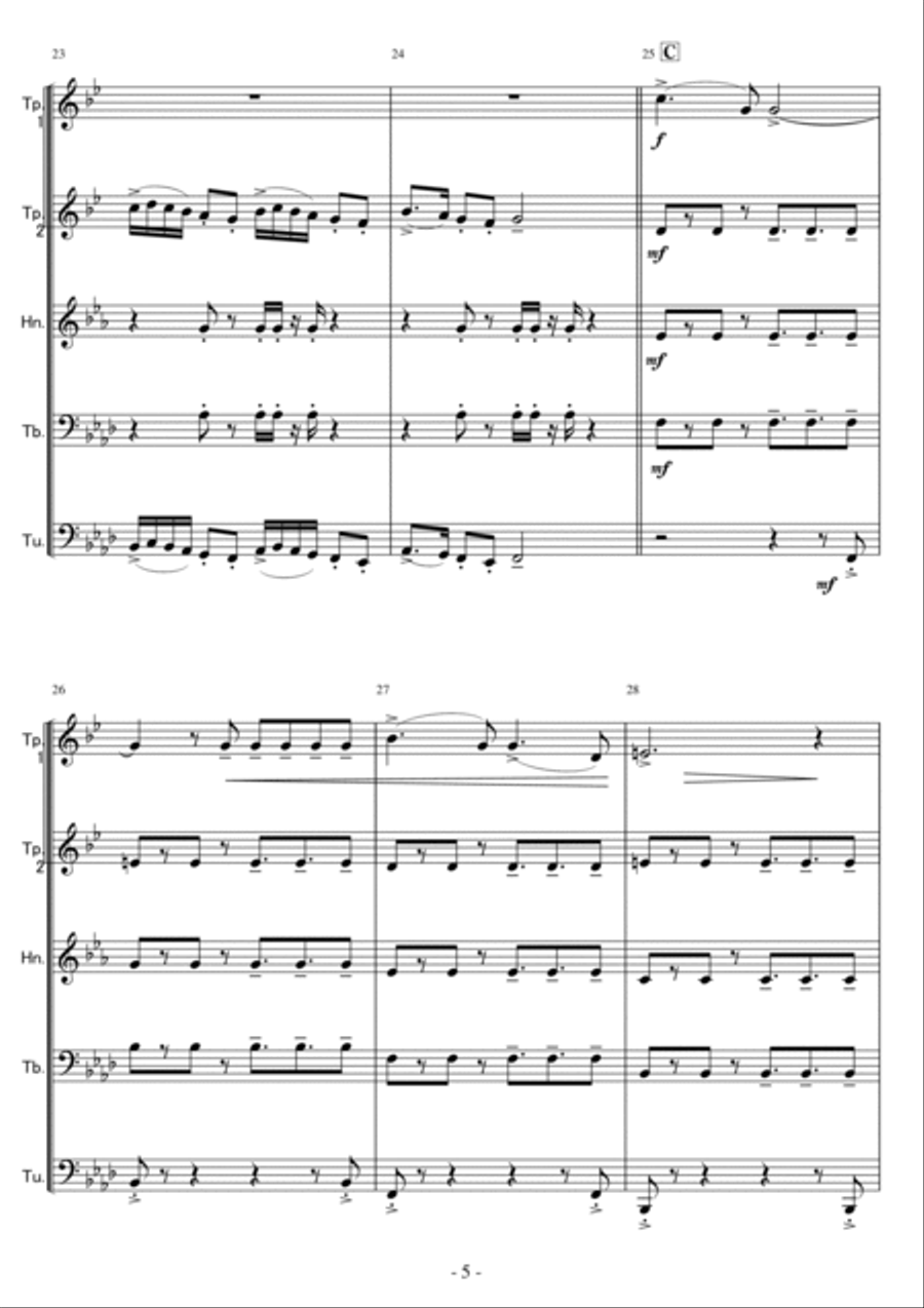 Boombayah Brass Ensemble scores gallery preview page 5