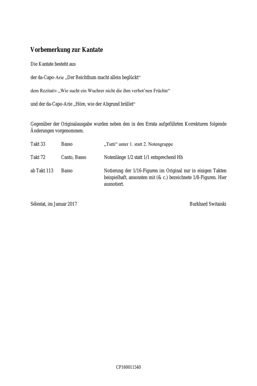 Harmonischer Gottesdienst TWV 1:313 Der Reichthum macht allein beglückt Oboe Solo scores gallery preview page 3