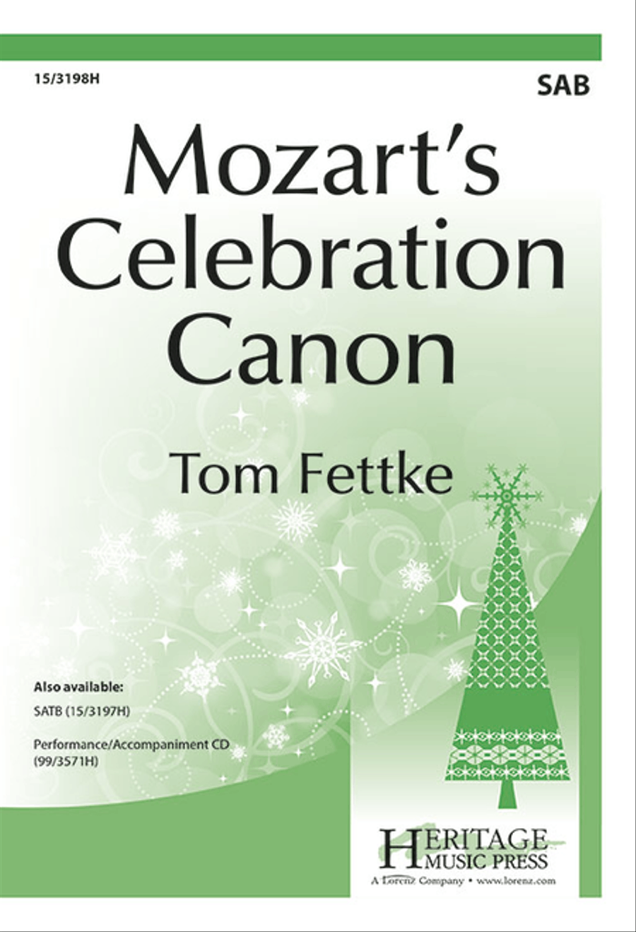 Mozart's Celebration Canon 3-Part scores gallery preview page 1