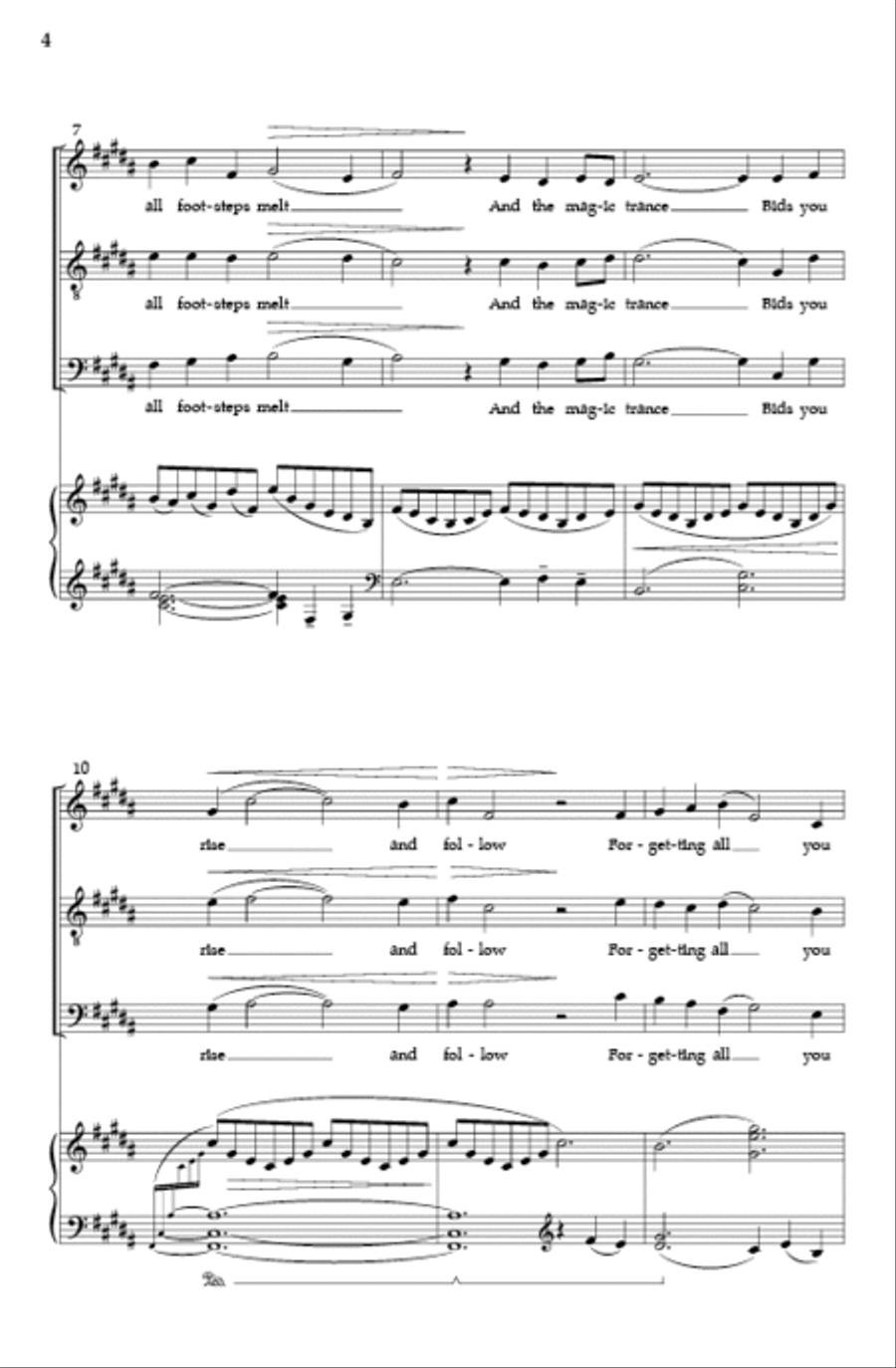 Patterns on the Snow (SATB) 4-Part scores gallery preview page 2