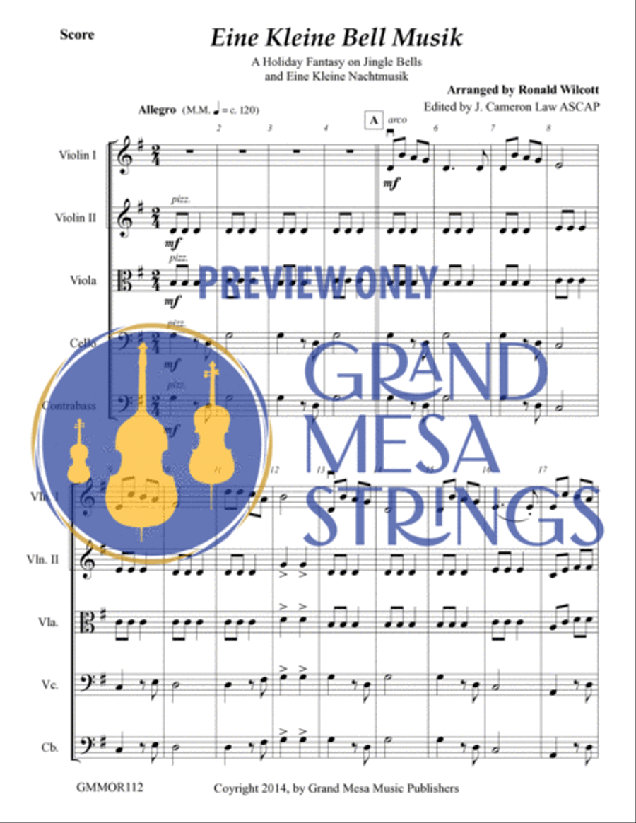 Eine Kleine Bell Musik String Orchestra scores gallery preview page 2