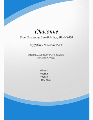 Chaconne in D Minor for SUPERFLUTE Ensemble