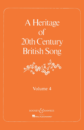 Book cover for A Heritage of 20th Century British Song