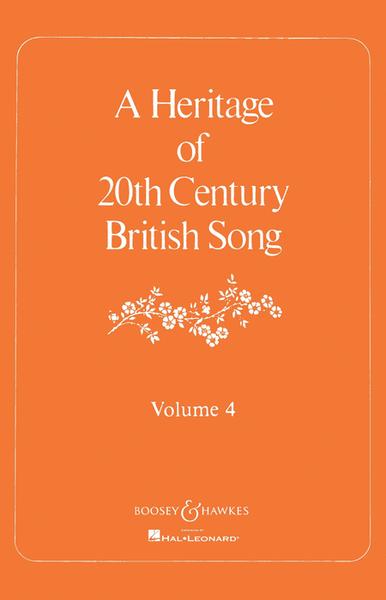 A Heritage of 20th Century British Song