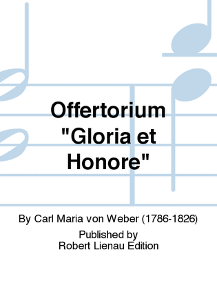 Offertorium "Gloria et Honore"