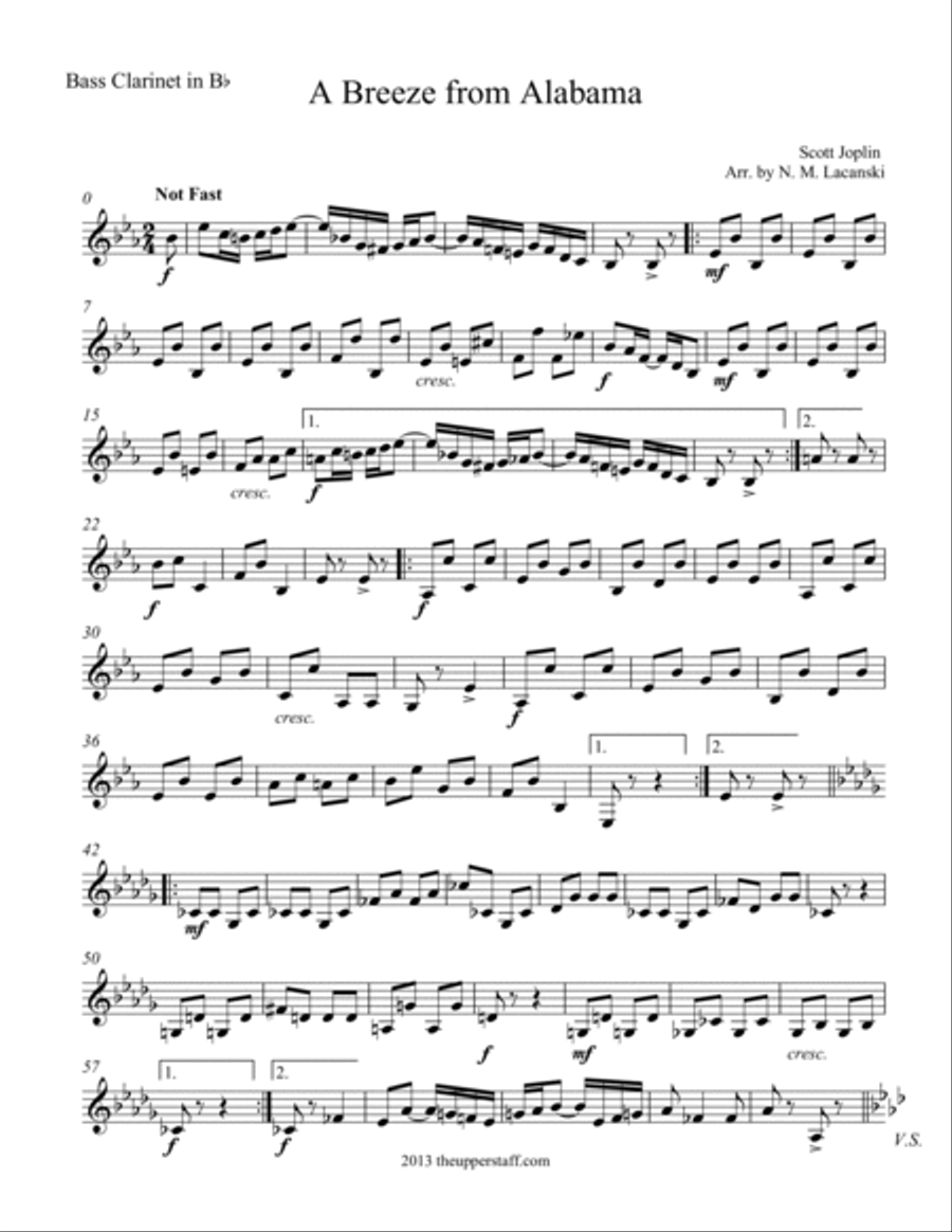 A Breeze from Alabama Woodwind Quartet scores gallery preview page 4
