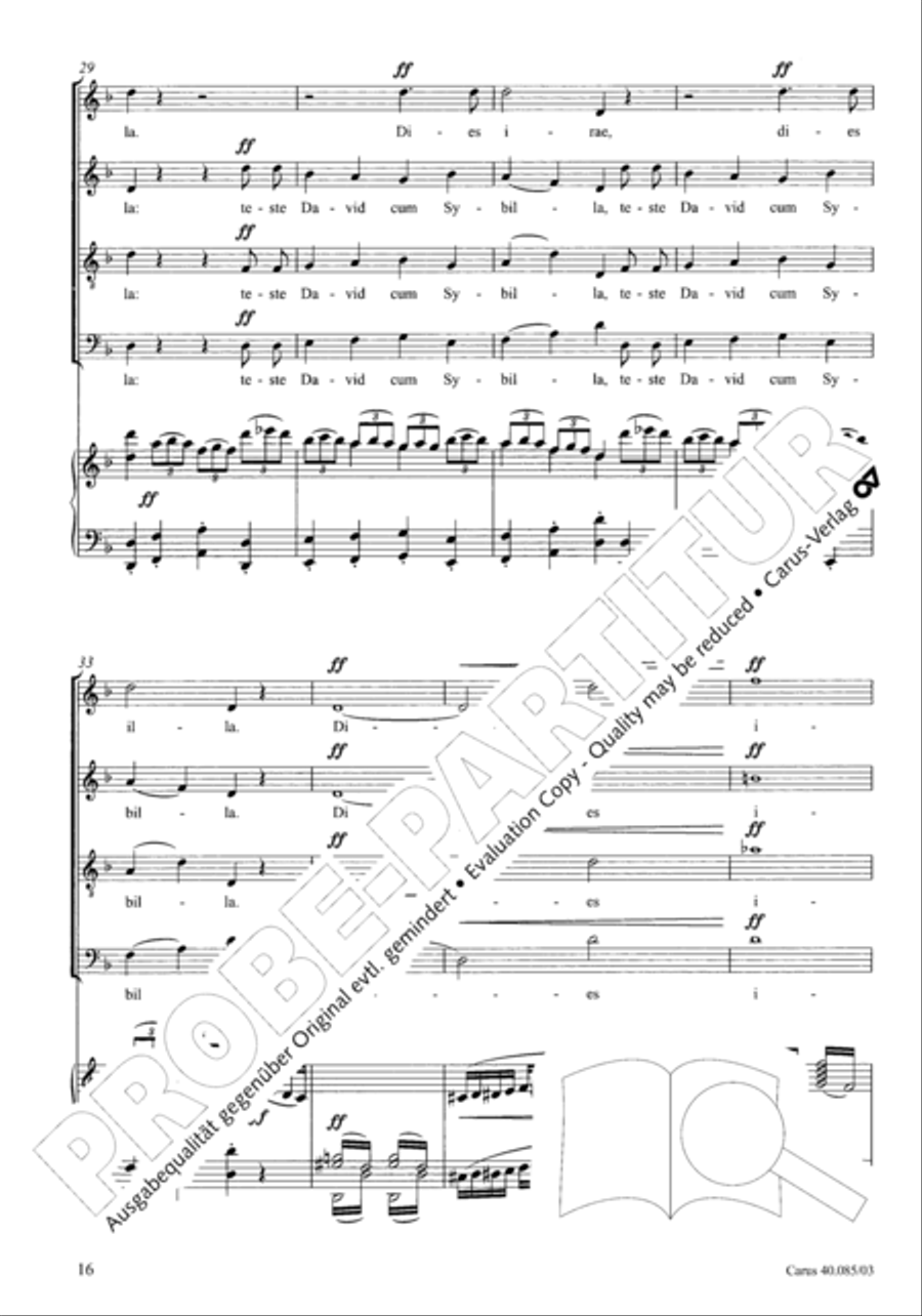 Missa pro defunctis Missa pro defunctis 4-Part scores gallery preview page 17