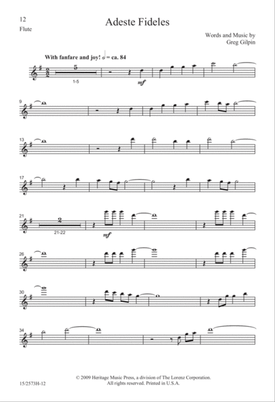 Adeste Fideles 2-Part scores gallery preview page 13