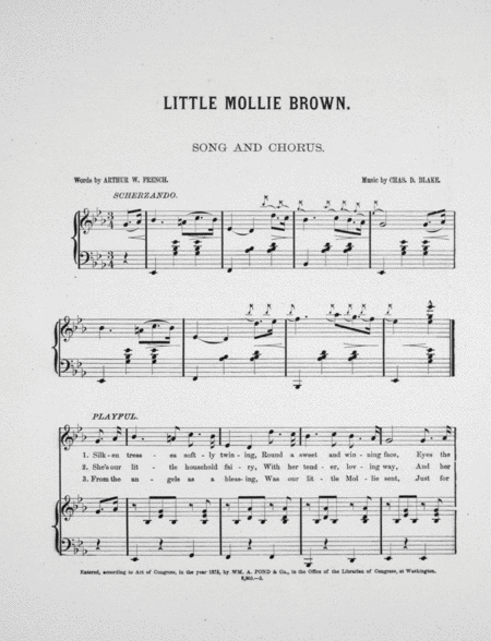 Little Mollie Brown. Song and Chorus