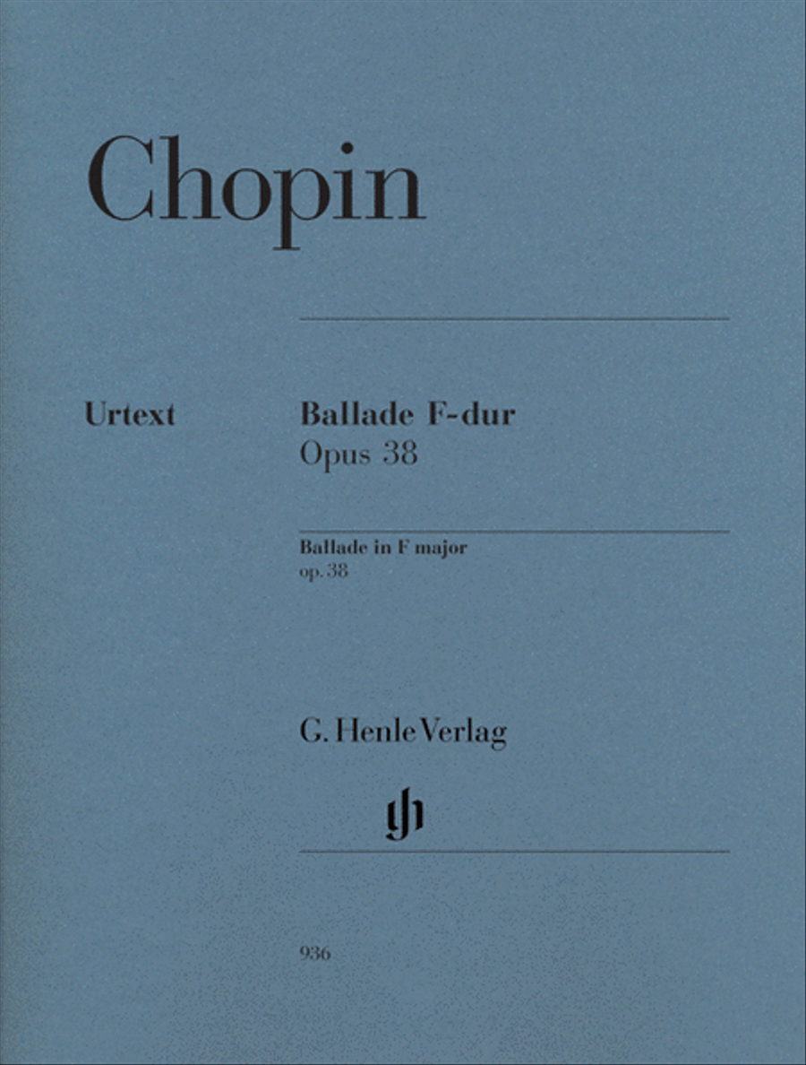 Ballade in F Major, Op. 38 Piano Solo scores gallery preview page 1