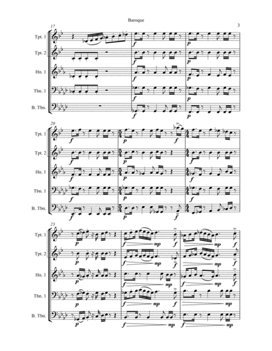 Brass Quintet - "Baroque" image number null