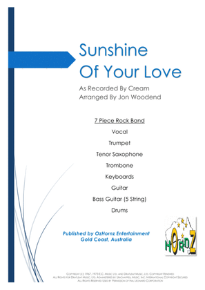 Book cover for Sunshine Of Your Love