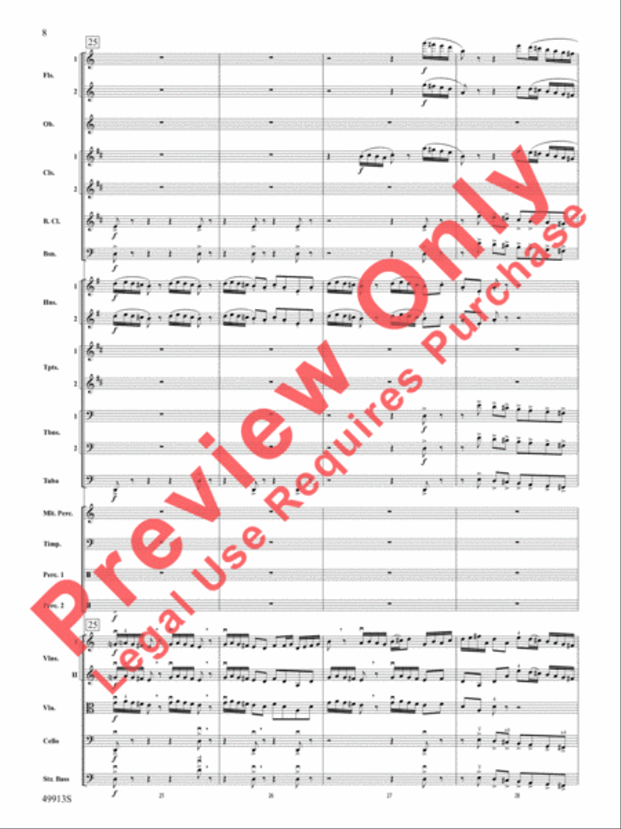 Fantastic Beasts -- The Secrets of Dumbledore Full Orchestra scores gallery preview page 9