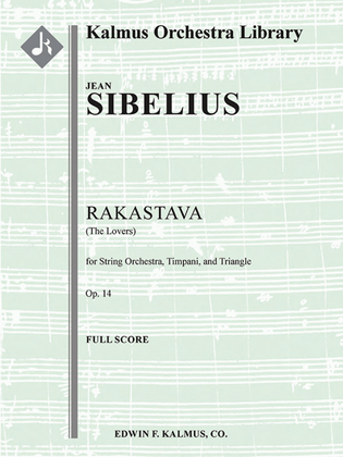 Book cover for Rakastava (The Lover), Op 14