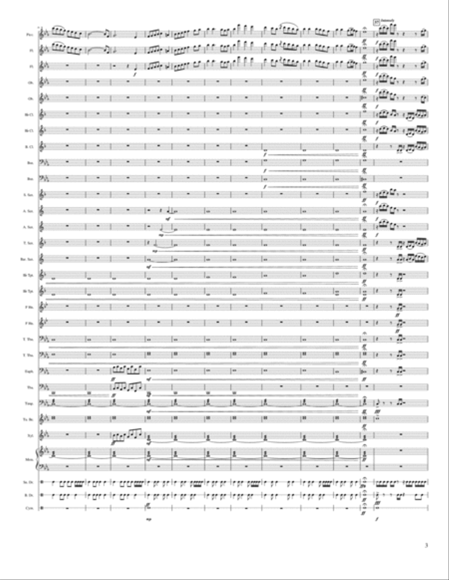 March Of the Forest March Of the Forest Concert Band scores gallery preview page 3