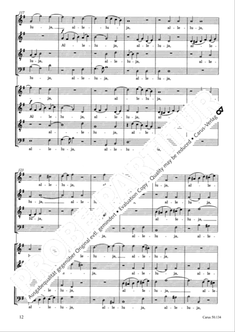 Osterhymne 4-Part scores gallery preview page 13