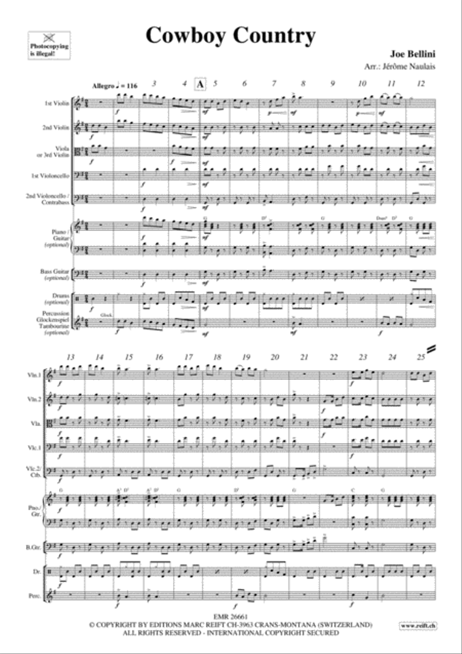 Cowboy Country String Orchestra scores gallery preview page 3