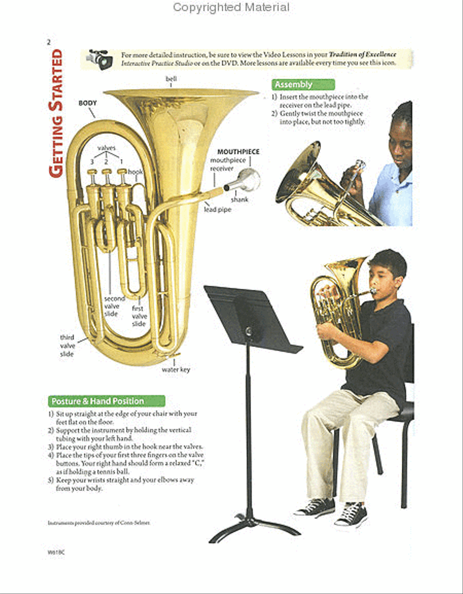 Tradition of Excellence Book 1 - Baritone/Euphonium B.C. Concert Band Methods scores gallery preview page 4