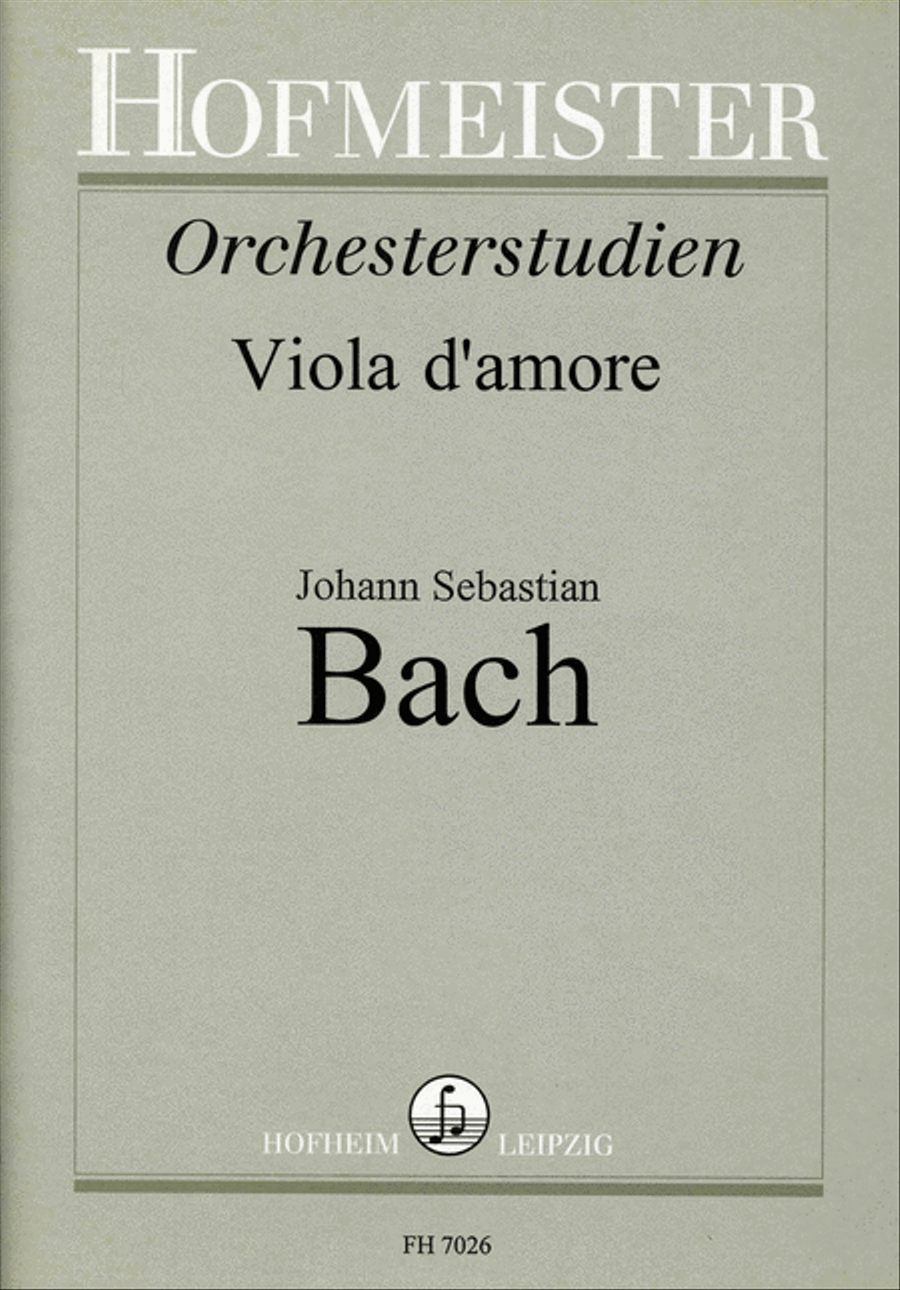 Bach-Studien fur Viola d'amore