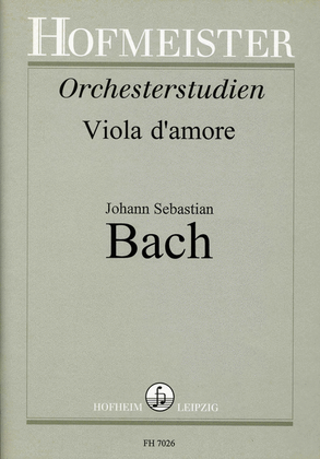 Book cover for Bach-Studien fur Viola d'amore
