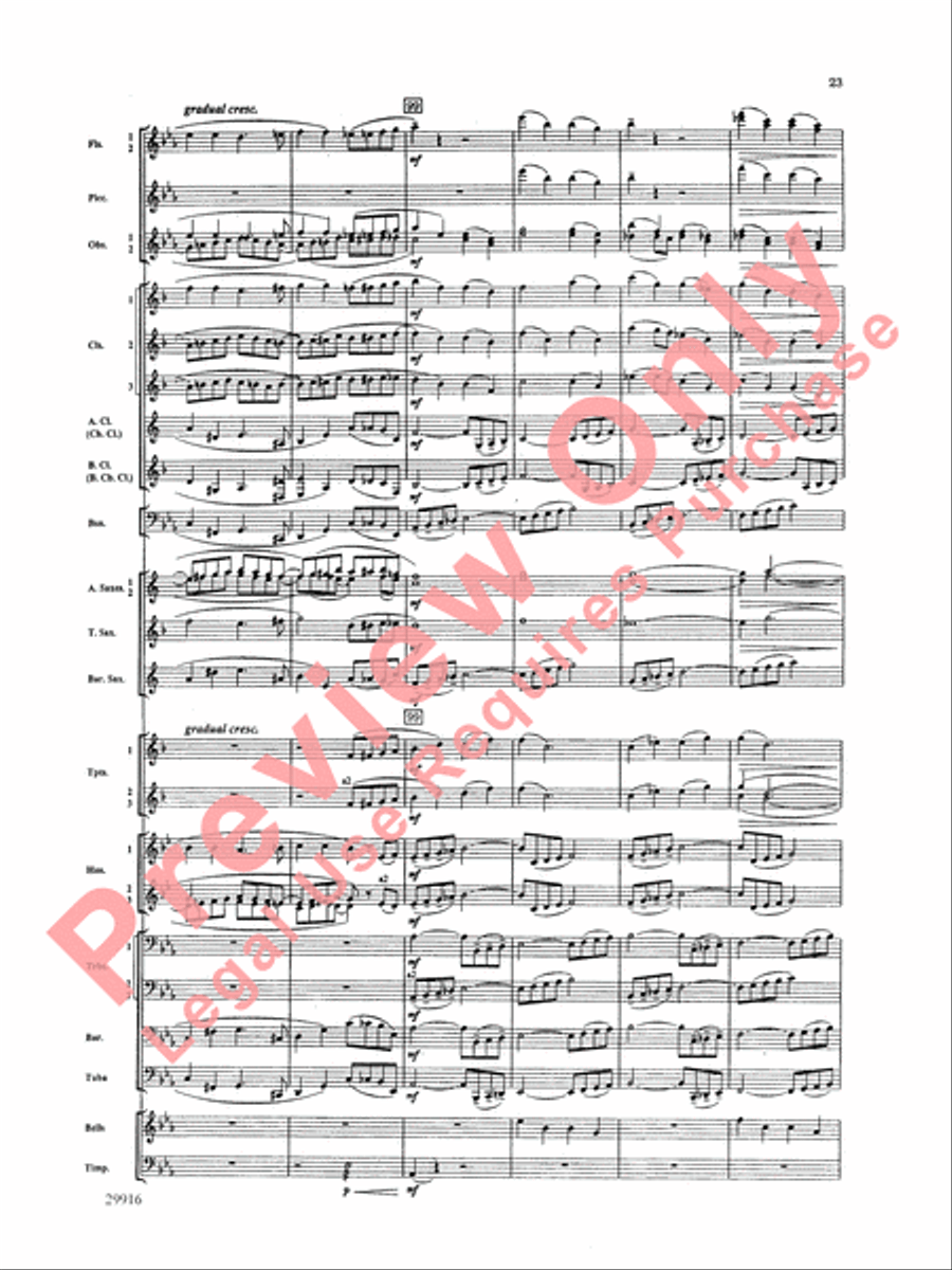 Prologue Prayer and Dream Pantomime (from the opera Hansel and Gretel) Concert Band scores gallery preview page 24