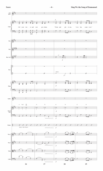 Sing We the Song of Emmanuel (arr. Joseph M. Martin) - Full Score