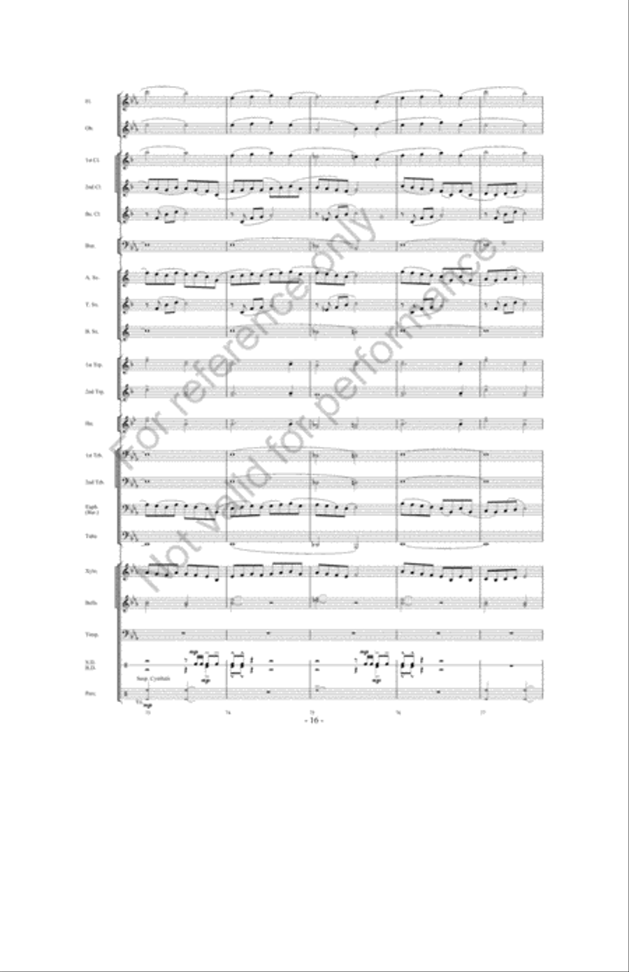 The Great Land Run Concert Band scores gallery preview page 15