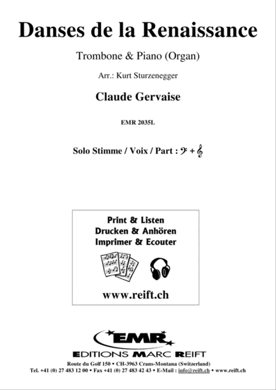Danses de la Renaissance Organ scores gallery preview page 2