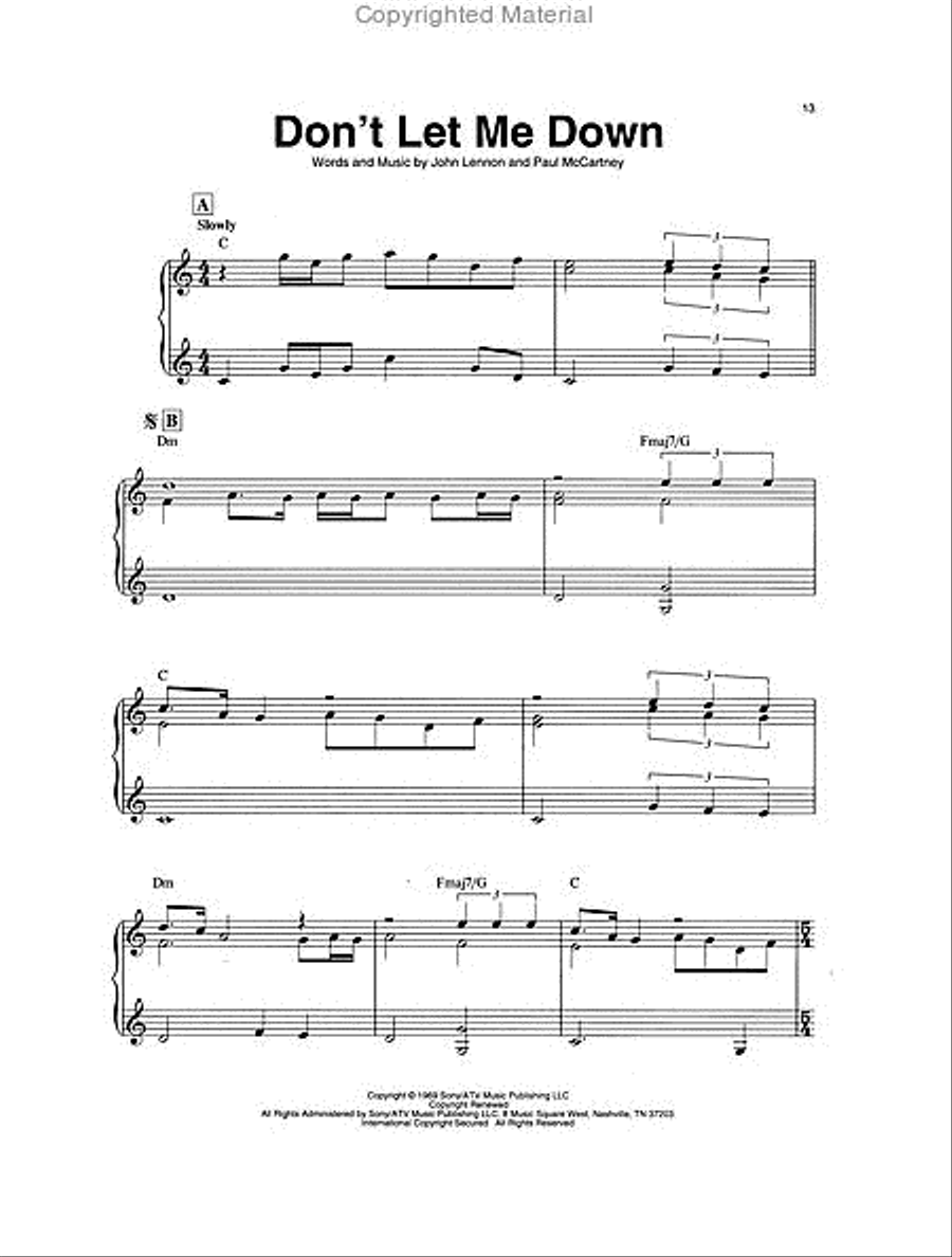 The Beatles for Folk Harp Celtic Harp scores gallery preview page 4