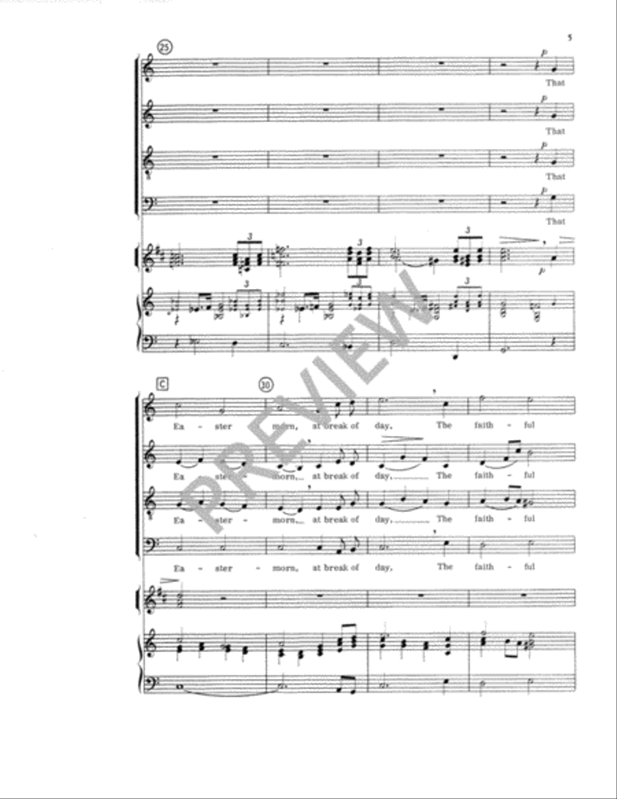 Ye Sons and Daughters - SATB edition 4-Part scores gallery preview page 6