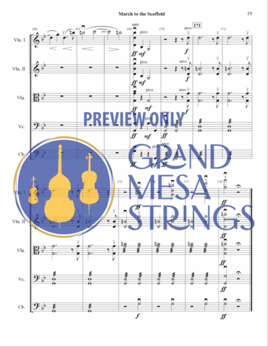 March to the Scaffold March to the Scaffold String Orchestra scores gallery preview page 20