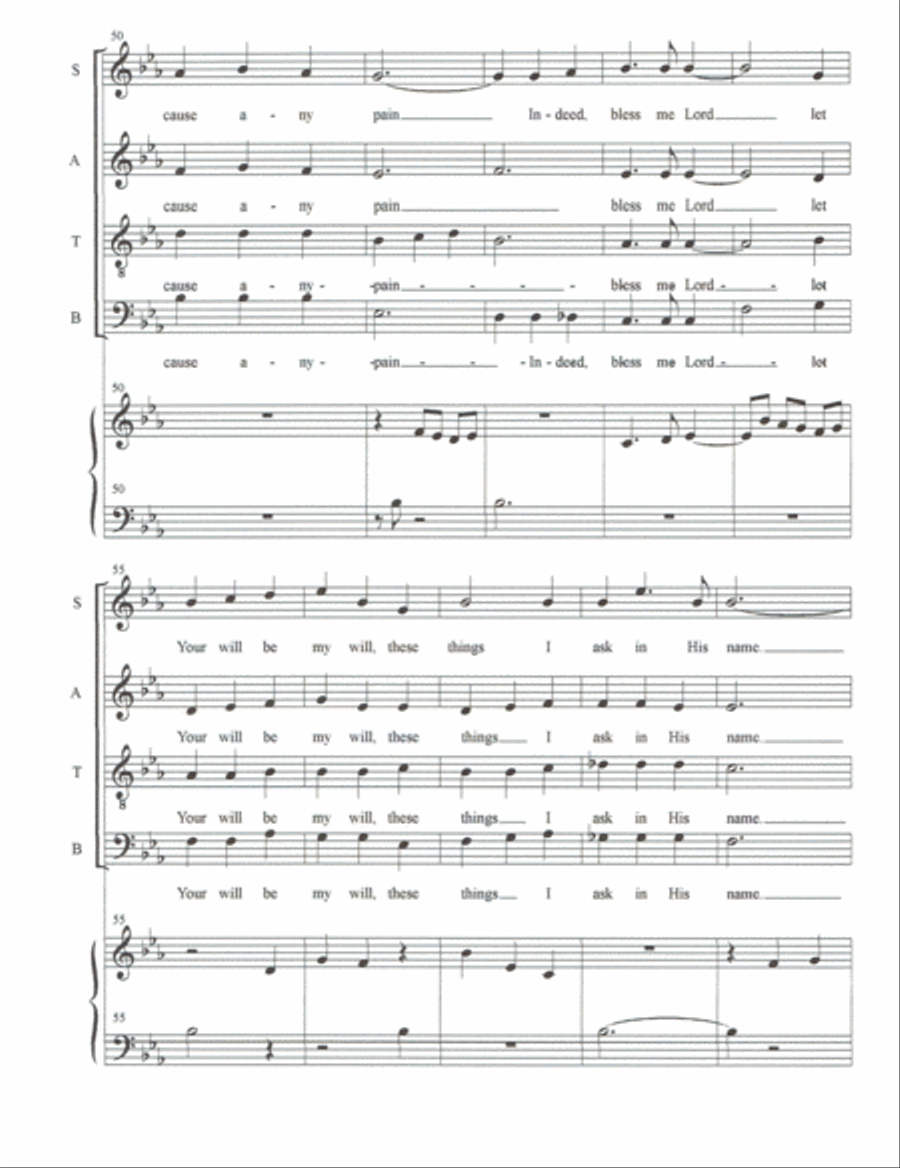 Jabez Prayer 4-Part scores gallery preview page 5