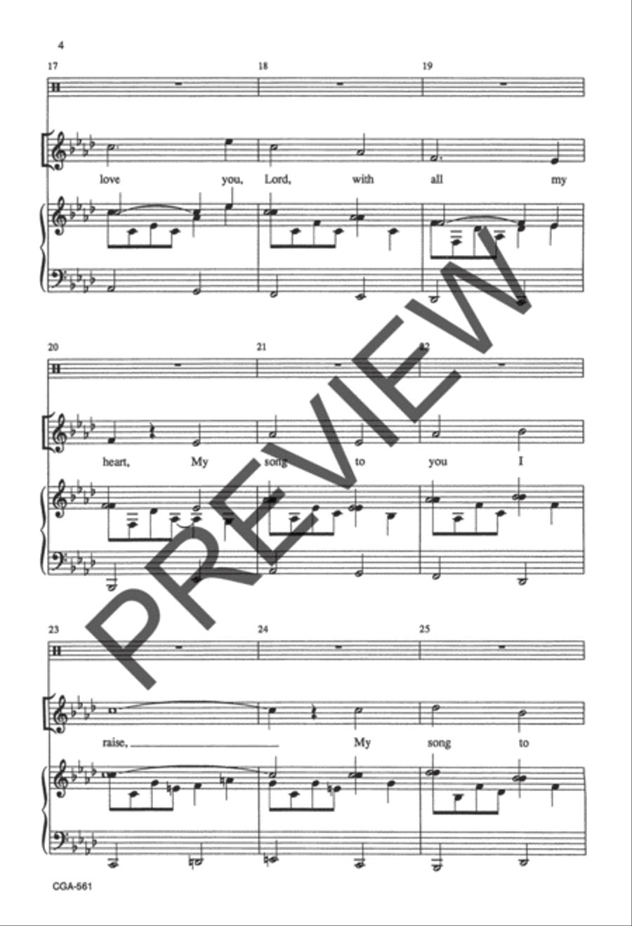 I Give You Thanks Unison Choir scores gallery preview page 4