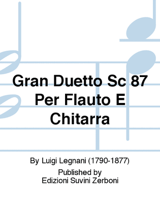 Gran Duetto Sc 87 Per Flauto E Chitarra