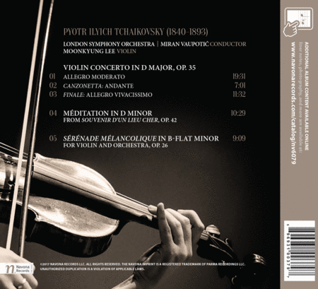 Pyotr Il'yich Tchaikovsky: Works for Violin & Orchestra