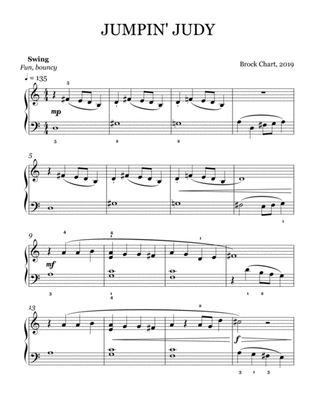 Jumpin' Judy - Early Intermediate Jazz Piano Solo