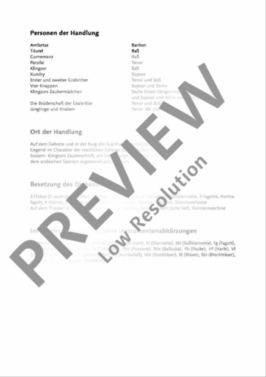 Parsifal Trumpet scores gallery preview page 10