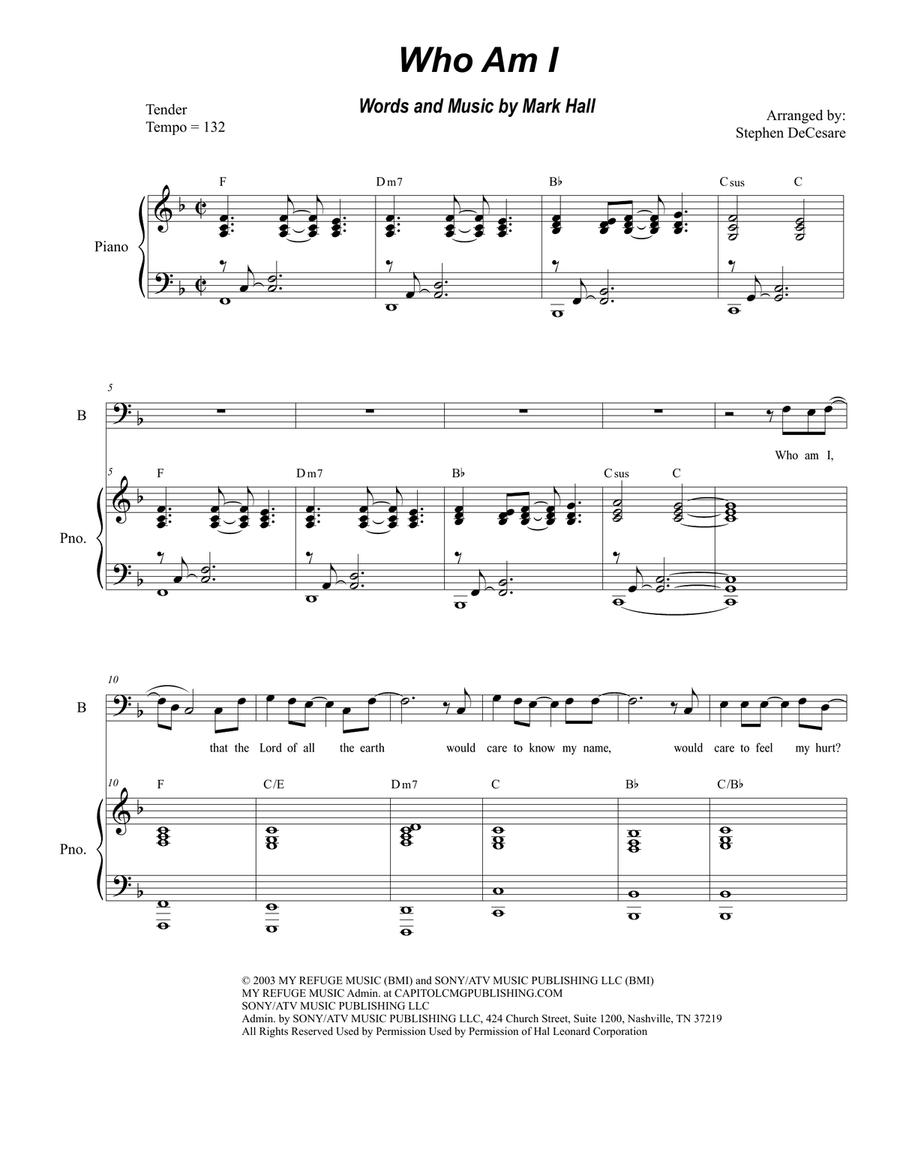 Who Am I 3-Part scores gallery preview page 1