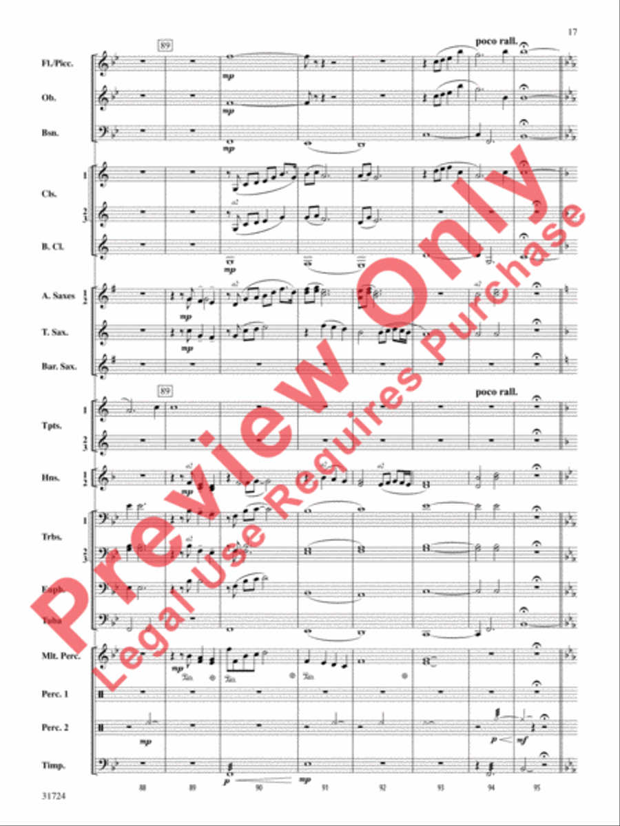 Choreography (score only) Concert Band scores gallery preview page 18