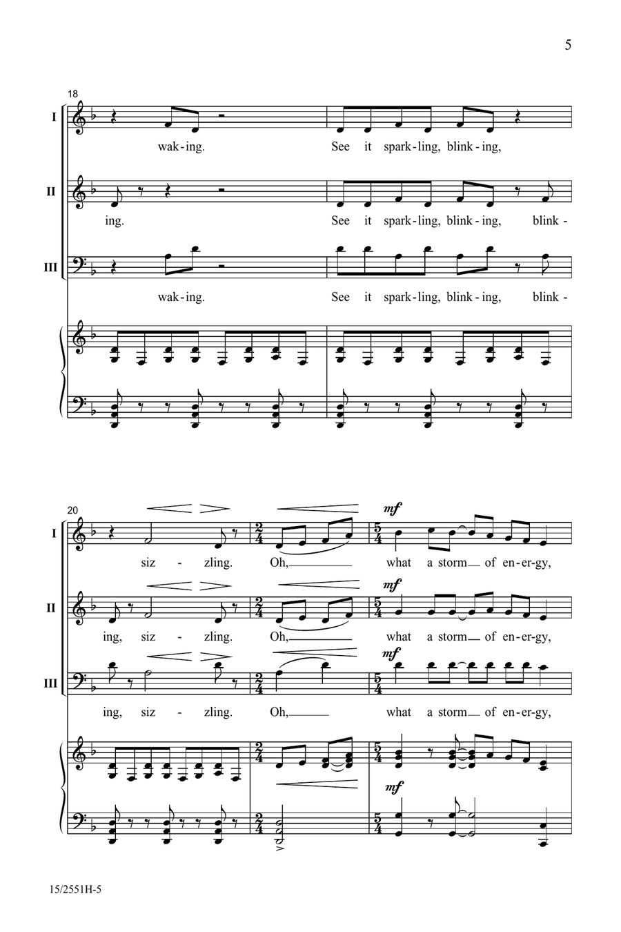 Lightning! (Digital Download) Choir scores gallery preview page 5