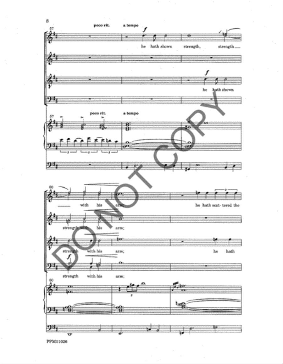 Magnificat and Nunc dimittis 4-Part scores gallery preview page 10
