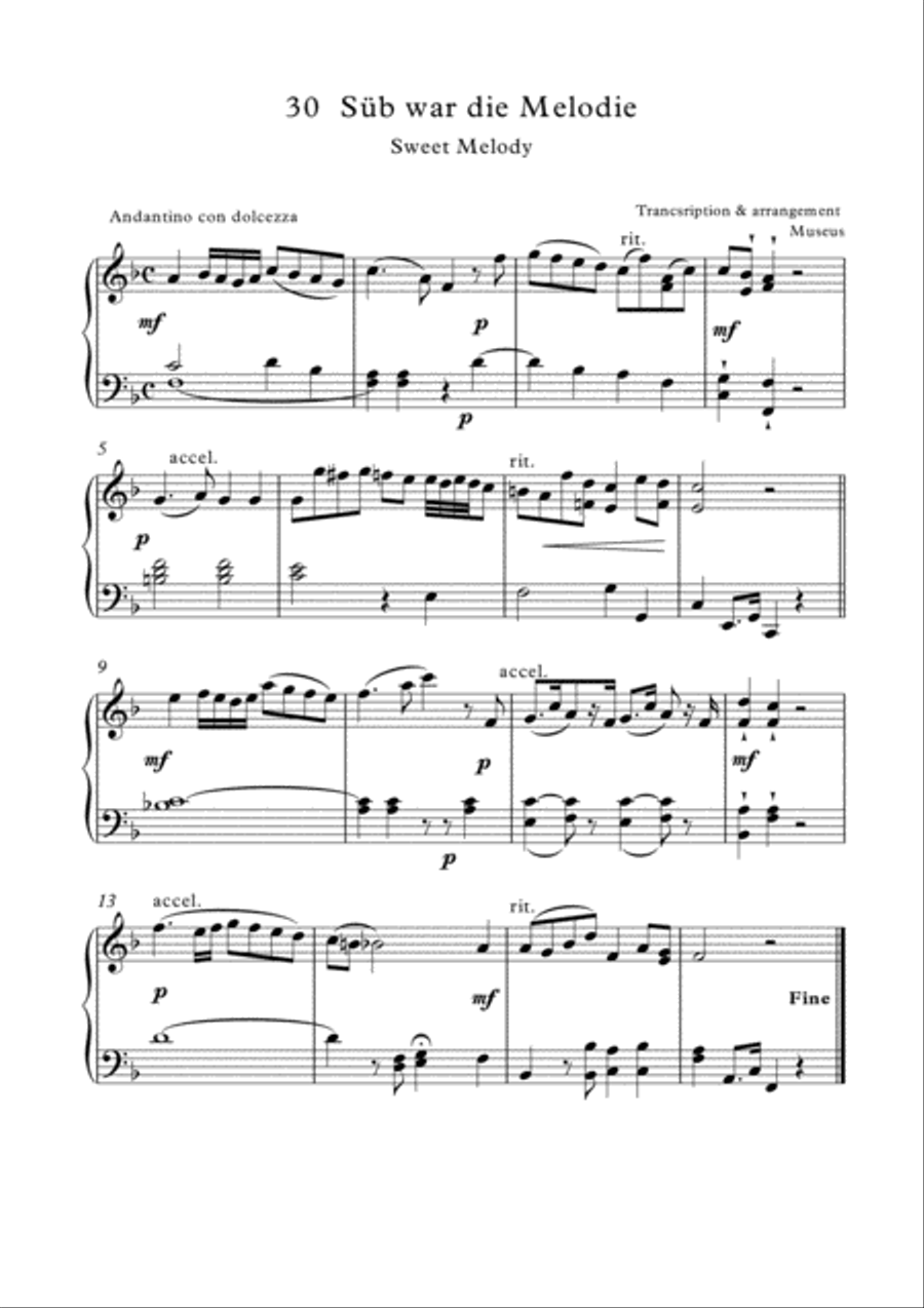 Easy short pieces for Classical Piano II Easy Piano scores gallery preview page 3