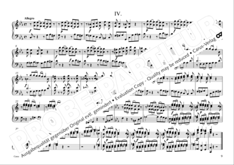 Vogler, 32 Preludes pour l' Orgue ou Pianoforte Piano scores gallery preview page 10