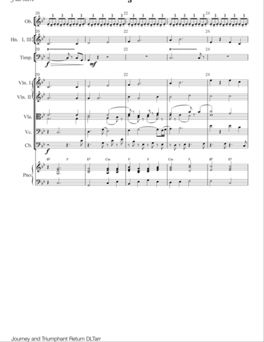 Orchestral Overture. Bold. Lots of distinguished brass work. Ideal for celebrations and inauguration Brass Ensemble scores gallery preview page 5