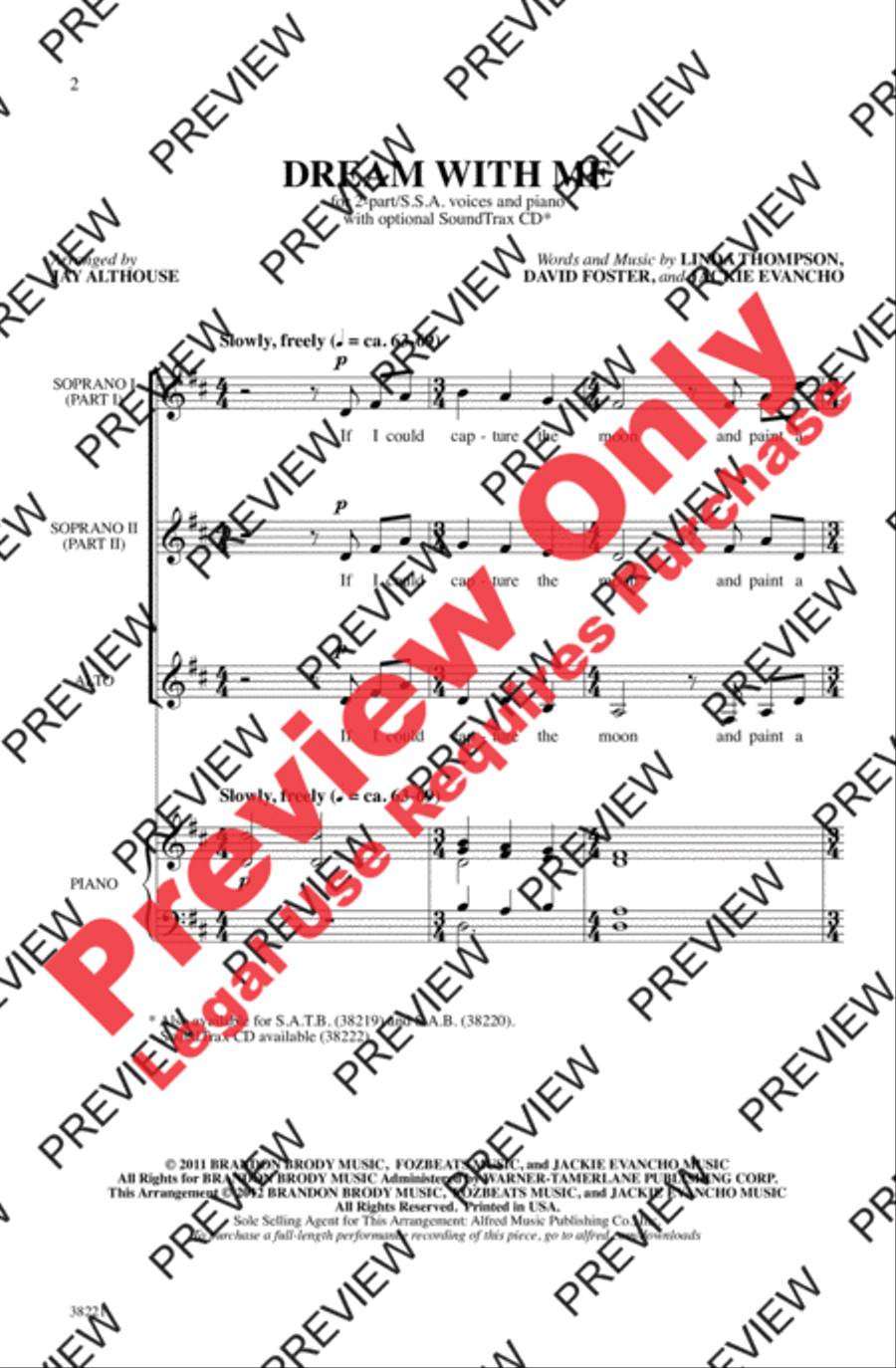Dream with Me Dream with Me 2-Part scores gallery preview page 2
