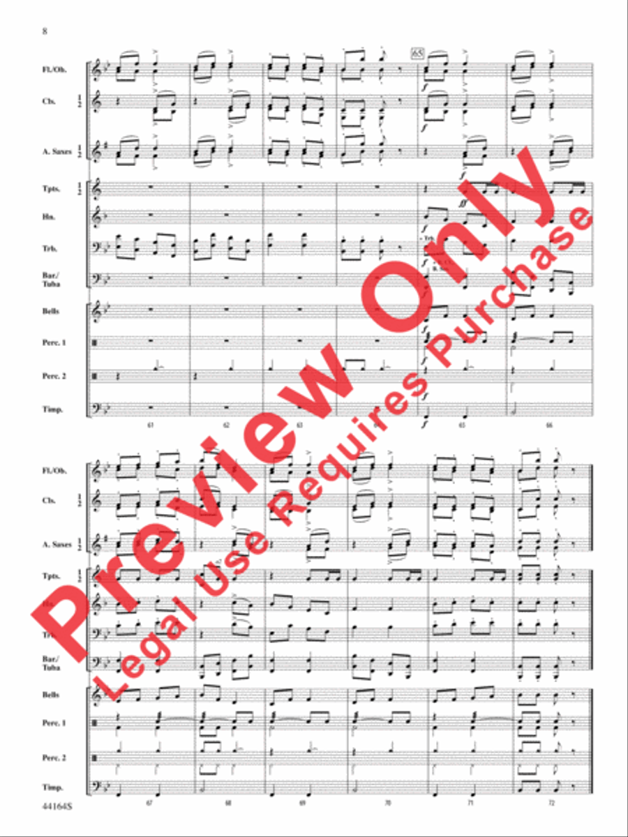 Ecossaise for Military Band, WoO 22 Concert Band scores gallery preview page 8