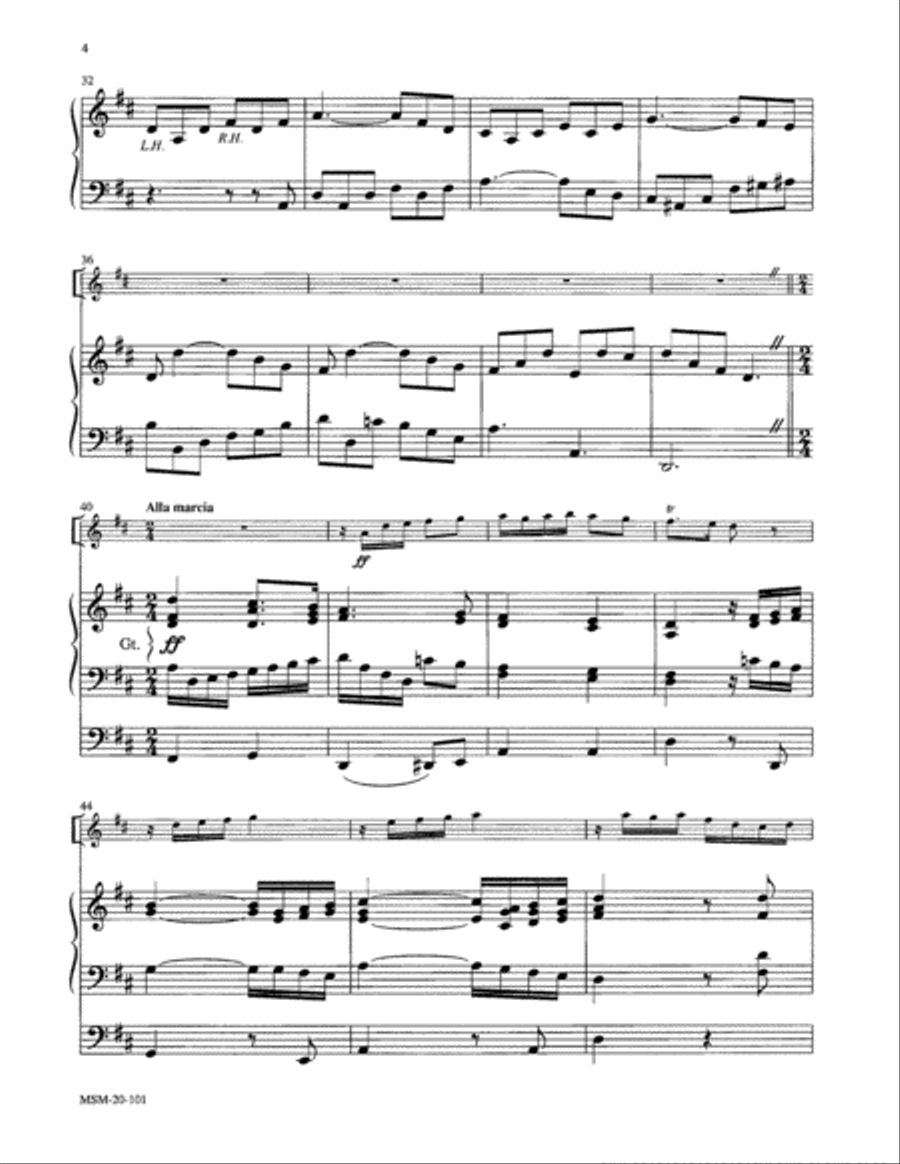 Two Festive Christmas Settings for Trumpet and Organ Trumpet scores gallery preview page 3