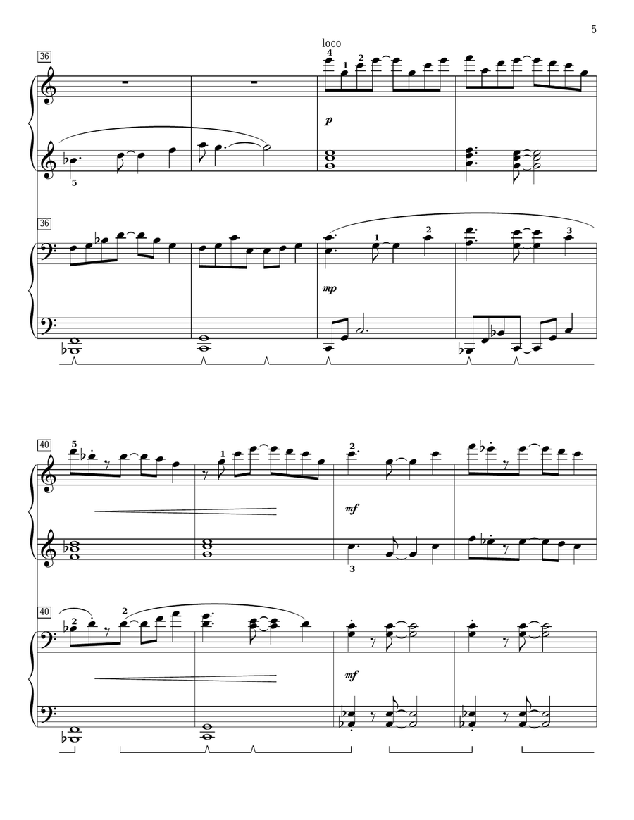 A Wind Of Promise Piano Duet scores gallery preview page 5