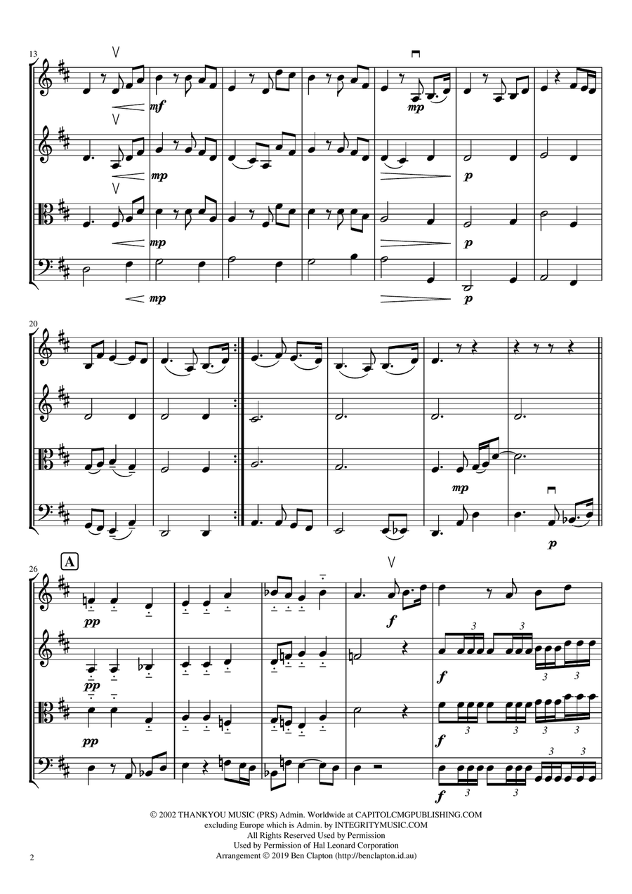 In Christ Alone String Quartet scores gallery preview page 2