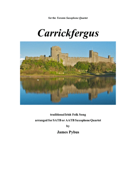 Carrickfergus (SATB or AATB Saxophone Quartet version) image number null